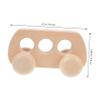 CONGARTENO Wooden Push Car for Boy Girl Grasping Educational Plaything Smooth Sanded Edges Lightweight with Movable Wheels and Built Grip Point for Sensory Development view 4