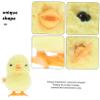 BRIGHTFUFU Cute Wind-up Animal Plaything Portable Easter Chick Plush Clockwork Jumping Chick Party Favor Spring Mechanism Classroom Reward view 2