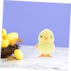 BRIGHTFUFU Cute Wind-up Animal Plaything Portable Easter Chick Plush Clockwork Jumping Chick Party Favor Spring Mechanism Classroom Reward view 3