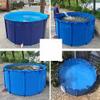 Aquarium Pool PondAbove Ground Round Canvas Fish Pond Pool with Metal Bracket - Easy Installation Children's Fish Tank for Water Irrigation, Outdoor Fun & Relaxation view 2