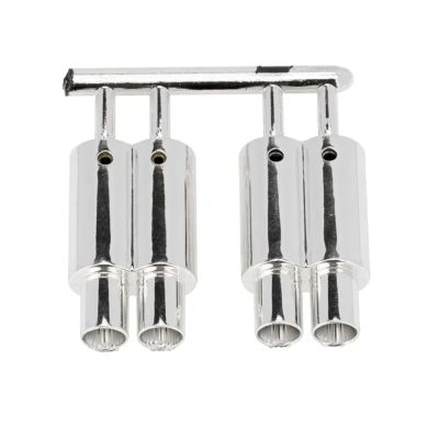 For Traxxas For Tamiya For HSP For HPI For Kyosho 1/10 Dual-Outlet Exhaust Pipe Tailpipe RC Car Off Road For Buggy Parts And Replacement RC Upgrade Parts