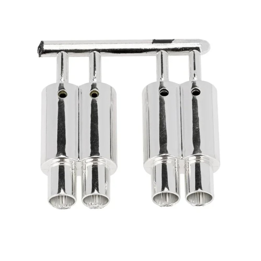 For Traxxas For Tamiya For HSP For HPI For Kyosho 1/10 Dual-Outlet Exhaust Pipe Tailpipe RC Car Off Road For Buggy Parts And Replacement RC Upgrade Parts