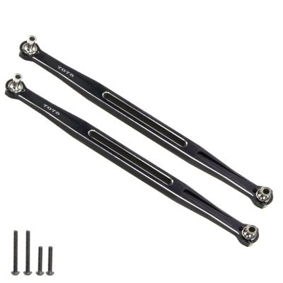 Rc Parts For TRAXXAS 1/5 For X-MAXX For WideMaxx 8S For XRT 1/6 2pcs Metal Toe Links 202.5mm Link Rod Linkage 7897 RC Car Upgrade Parts(Black)