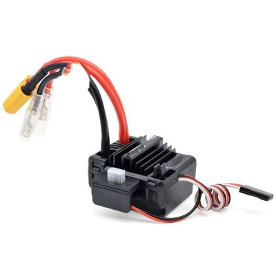 RC ESC Controller For 1/10 1/12 60A 80A Brushed ESC Electronic Speed Controller 2 3S LiPo RC Car Crawler Truck With 3-Slot 550 Motors(80A Brushed ESC)