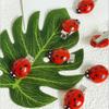 10pcs Funny Women Girls Ladybug Hair Clips Halloween Punk, Red,Decorative Mini Lady Bug Barrettes Hairpin Claw for Girl woman party or daily (red) view 4