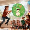 4 In 1 Dinosaur Round Piata, 17.58'' Dinosaur Piata Bundle, Dinosaur Party Decorations Blindfold Dino Birthday Party Stick etc Dino Themed Party Pinata for Dinosaur Party Favors Decorations view 4