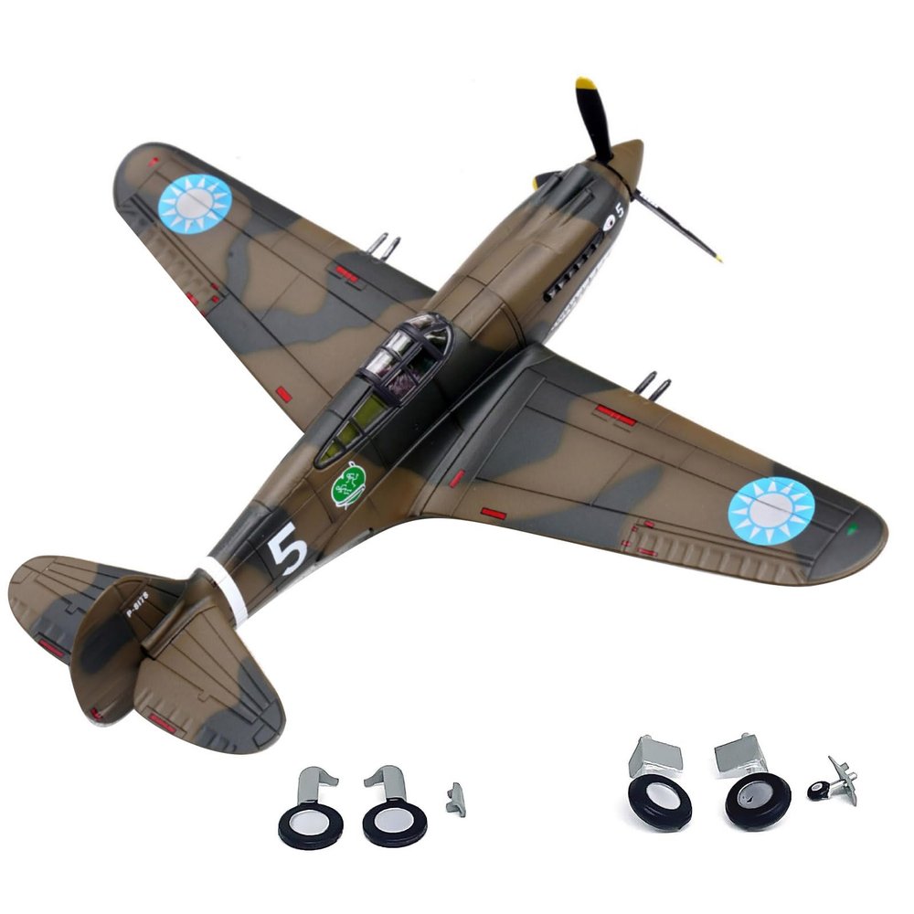 1/72 Scale WWII US P-40C Warhawk Fighter Model Alloy Model Diecast Plane Toy for Collection