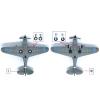 1/72 Scale WWII US P-40C Warhawk Fighter Model Alloy Model Diecast Plane Toy for Collection view 3