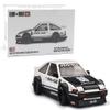 1:64 Diecast Model Car Compatible with Toyota AE86 Sprinter Trueno Kaido Street V1 White Limited Edition by Kaido House x Mini GT KHMG180 view 1