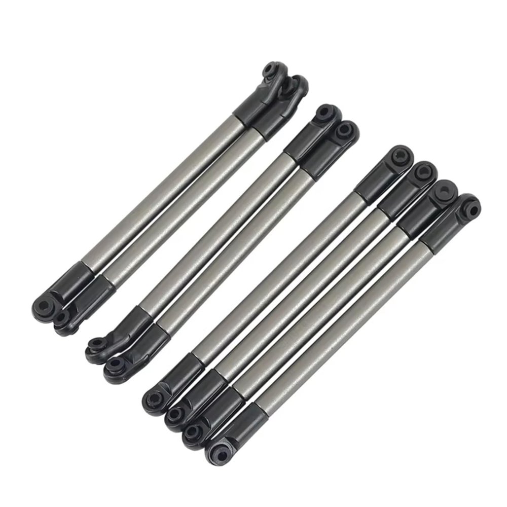 Compatible with Axial for SCX10 90027 D90 D110 CC01 TF2 for MST 8Pcs Metal Link Rod Pull Rod Wheelbase for 1/10 RC Crawler Car RC Car Accessories