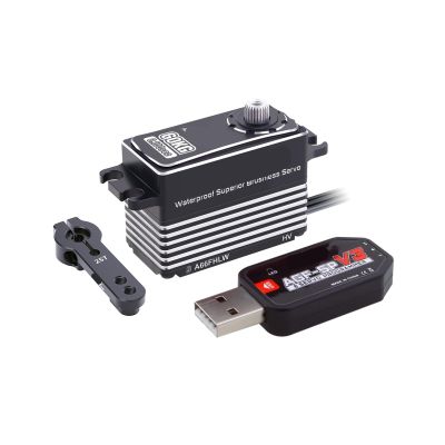 A66FHLW 60KG Super Torque 0.100 sec 4-Pole Steel Gear Brushless Waterproof Servo(A66FHLW Set)