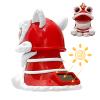 Solar Lion Dance Toy Car Dashboard Decoration, Chinese Wealth Auspicious Lion Dance Model Moving Head Dancer Car Interior Accessories Ornaments Desk Decor Crafts view 2