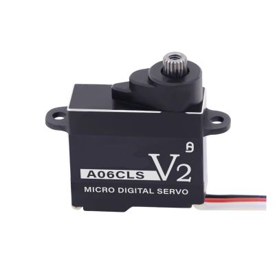 A06CLS V2 Black Aluminum Housing 6g Gear 3KG Digital Coreless Servo(A06CLS 20T JR)