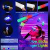 186 PCS Glow in the Dark Party Supplies,16 Foam Sticks,10 Glow Fiber Wands, 10 LED Glasses, 10 Glowing Rabbit Ears,100 Glow Sticks and 40 Finger Lights for Neon Party Birthday Carnivals Halloween view 4
