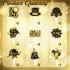 2026 New Year Cake Topper, 36Pcs Black Gold Elegant Cupcake Toppers for New Year's Eve Party Decoration Supplies view 2