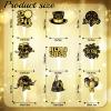 2026 New Year Cake Topper, 36Pcs Black Gold Elegant Cupcake Toppers for New Year's Eve Party Decoration Supplies view 3