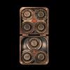 7 in 1 Spinner Metal DND Dice Set subitable for Dungeons & Dragons Hand-Carved Dragon Design in Magnetic Iron Box Copper view 3