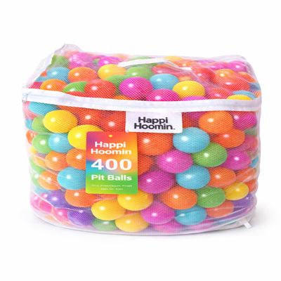 Happi Hoomin 400-Pack Ball Pit Balls for Kids & Babies Soft, Comfortable Baby Ball Pit Balls, BPA & Phthalate-Free Play Pen Balls for Babies, 6 Bright Colors for Indoor & Outdoor Fun