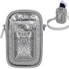 Tanmqin Kids Smart Phone Case for KOKODI/for Luyiilo/for Luoba/for Yosfeng/for WEOLULI and More, Glitter Powder Bag with Removable Shoulder Strap Fits Toddler Phone Data Cables SD Cards - Grey view 1