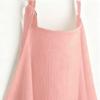 100% Muslin Nursing Cover - Soft Breathable Breastfeeding Cover Up with Arch Neckline & Adjustable Neck Strap, Portable Lightweight Design for Privacy, Pink view 1