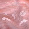 100% Muslin Nursing Cover - Soft Breathable Breastfeeding Cover Up with Arch Neckline & Adjustable Neck Strap, Portable Lightweight Design for Privacy, Pink view 2