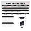 A06CLS V2 Black Aluminum Housing 6g Gear 3KG Digital Coreless Servo(A06CLS 15T JST Set1) view 2