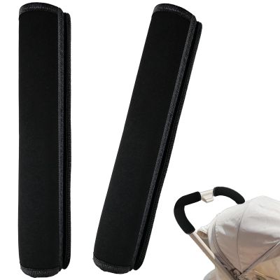2Pcs 10.82 * 5.51inches Stroller Handlebar Cover,Pushchair Armrest Handle Protector Cover,Pram Bumper Bar Dustproof Handle Gloves Replacement Removable Universal Protective Case Grip Bar Covers