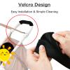 2Pcs 10.82 * 5.51inches Stroller Handlebar Cover,Pushchair Armrest Handle Protector Cover,Pram Bumper Bar Dustproof Handle Gloves Replacement Removable Universal Protective Case Grip Bar Covers view 3