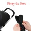 2 Pack 10.825.51in Armrest Handle Cover,Universal Handle Sleeve Cover Replacement Pushchair Handle Cover Accessory Elastic Dust Proof Protector Sleeve for Pushchair Pram(Black) view 4