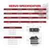 A86BH A81BH 55KG 45KG High Torque Waterproof Programmable Brushless Digital Remote Control Servo Suitable for 1/8(A81BHMW 45kg) view 3