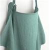 100% Muslin Nursing Cover - Soft Breathable Breastfeeding Cover Up with Arch Neckline & Adjustable Neck Strap, Portable Lightweight Design for Privacy, Mint Green view 1