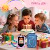 Tanmqin Kids Smart Phone Case for KOKODI/for Luyiilo/for Luoba/for Yosfeng/for WEOLULI and More, Glitter Powder Bag with Removable Shoulder Strap Fits Toddler Phone Data Cables SD Cards - Blue view 2
