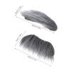 LOGOFUN 12Sets Realistic Self Adhesive Fake Beard and Eyebrow Costume Set for Halloween Cosplay Dress Up Party Supplies - Grey White view 3