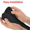 2 Pack 10.825.51in Armrest Handle Cover,Universal Pushchair Protector Handlebar Sleeve Bumper,Dust Proof Handle Accessories Removable Fabric Pushchair Case Grip Bar Replacement Covers(Black) view 4