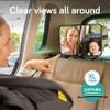 Baby Uma Baby Car Mirror  Shatterproof Backseat Accessory for Rear Facing Infant, Clear Wide View Design for Safe Travel Monitoring view 2
