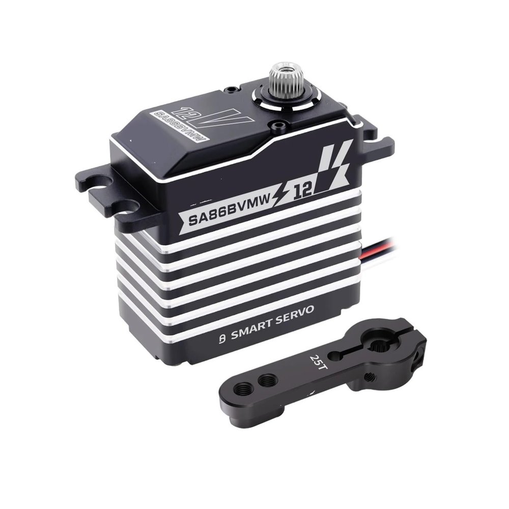 SA86BV 12V 3S 60KG High Torque Programmable Steel Gear Motor Servo Suitable for 1/8 1/10(Winch Mode)