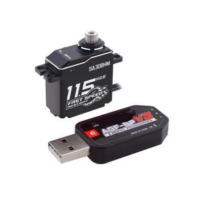 SA30BHM 11.5KG HV High Speed Programmable Motor Brushless Mini Steering Remote Control Servo Suitable for 1/12 1/16(Winch Mode set2)