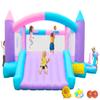BounBounTime Inflatable Bounce House with Slide, Bouncy Castle for 4 Kids with Blower, 160 x 135 x 70 inches Jumping Bouncer with Ball Pit, Dual Basketball Hoops view 1