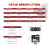 A80BH V2 Steel Gear 40KG Programmable Waterproof RC Steering Servo for 1/10 Scale(A80BHMW V2 40kg Set3) view 3
