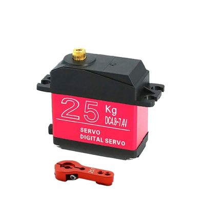 20KG 25KG 30KG Waterproof servo 180 Degree 270 Degree high Torque Digital servo Metal Gear 25T servo arm(1x25kg 270Degree Arm)