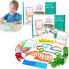 142Pcs Montessori Smart Sticks, Montessori Smart Sticks for Toddlers, Wooden Sticks and Rings Puzzle Game, Montessori Toys Gift for 3 4 5 Years Old Activity Kids Boy Girl (2 Set) view 1