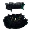niannyyhouse Plush Doll Clothes, Retro Green Headdress Dress, Stuffed Animal Accessories, Multiple Sizes 10-40cm (40cm) view 1