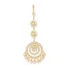 Gold-Plated Maang Tikka for Women  Traditional Indian Bridal Head Jewelry  Round Design  Gold Color Hair Accessory view 1