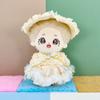 niannyyhouse Plush Doll Clothes Set, Beige Headdress Dress, Stuffed Animal Accessories, 10-40cm Size Range (15cm-17cm) view 2