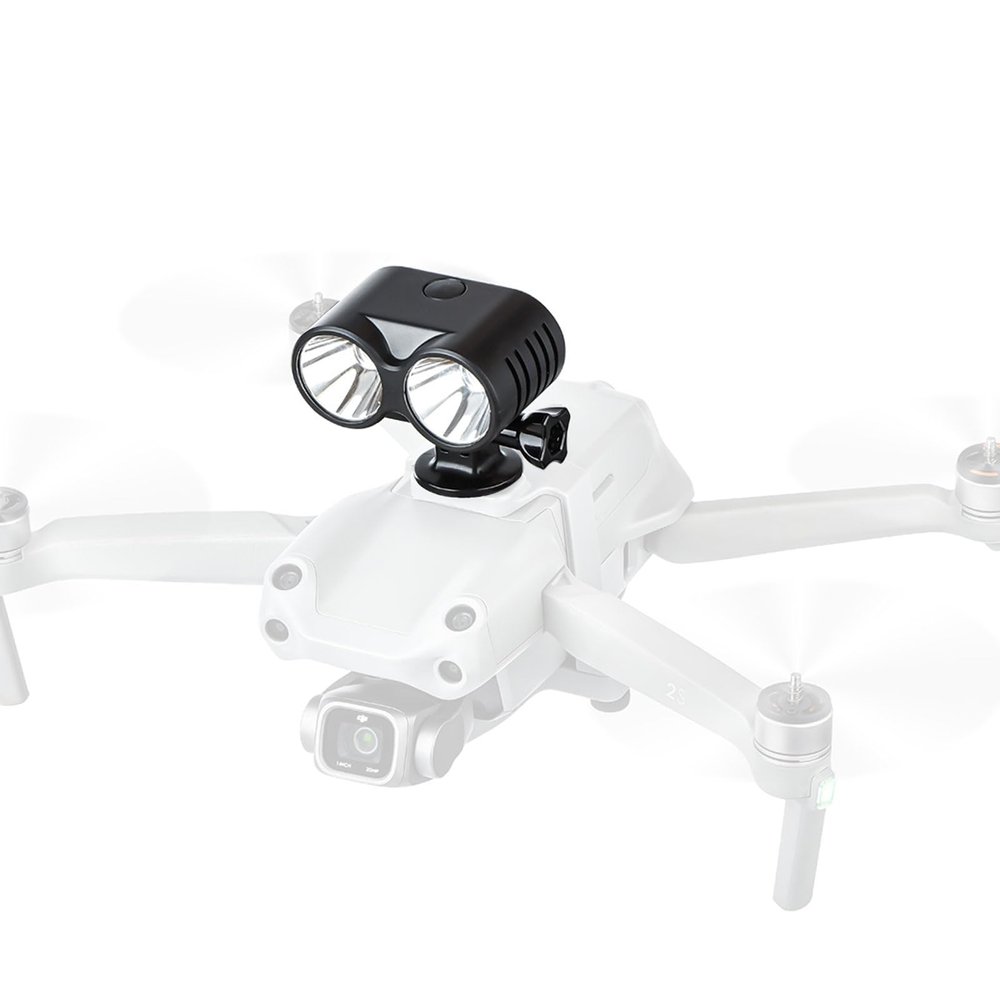 EBTOOLS Drone Owl Searchlight, Universal 4 Modes Drone Night Flying Light, 1/4 inch Thread, 520mAh, for Air3 Fishing, Bait Release, Payload Delivery