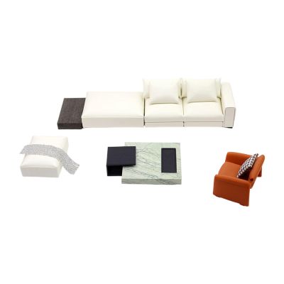 1/20 Scale Realistic Miniature Dollhouse Furniture and Accessories Set for Photography Props and Artistic Model Displays Dollhouses Furniture