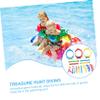 17pcs Colorful Diving for Swimming Pool Underwater Sinking Pool with Rings Sticks Seaweed Jellyfish Fun Summer Swim Training Skill Development Random Color view 3