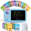 ZONSTVYS Talking Flash Cards for Toddlers: 2-in-1 LCD Writing Tablet with 510 Sight Words, Montessori Language Learning, Autism & Speech Therapy Toys for Children Ages 1-6, Blue view 1