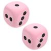 BRIGHTFUFU 2pcs Large EVA Foam Dice Lightweight Multifunctional Party Game Props for Adults Rounded Corner Dice for Gathering and Educational Use view 1