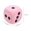 BRIGHTFUFU 2pcs Large EVA Foam Dice Lightweight Multifunctional Party Game Props for Adults Rounded Corner Dice for Gathering and Educational Use view 2